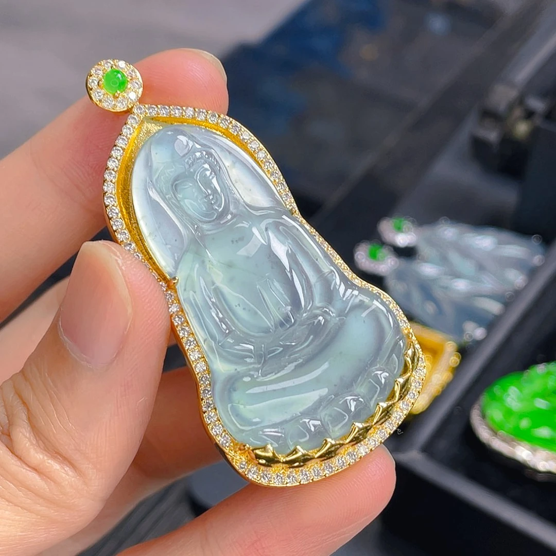 翡翠未镶嵌吊坠(不含链)