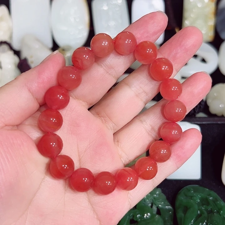 南红玛瑙合金手串