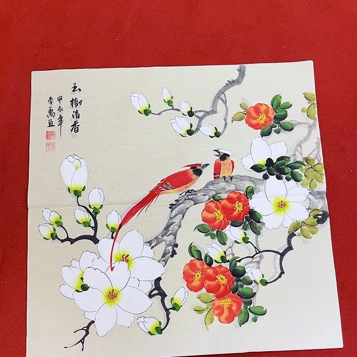 国画手绘的画真的