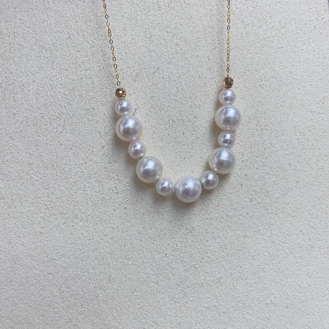 海水珍珠18K金镶嵌项链