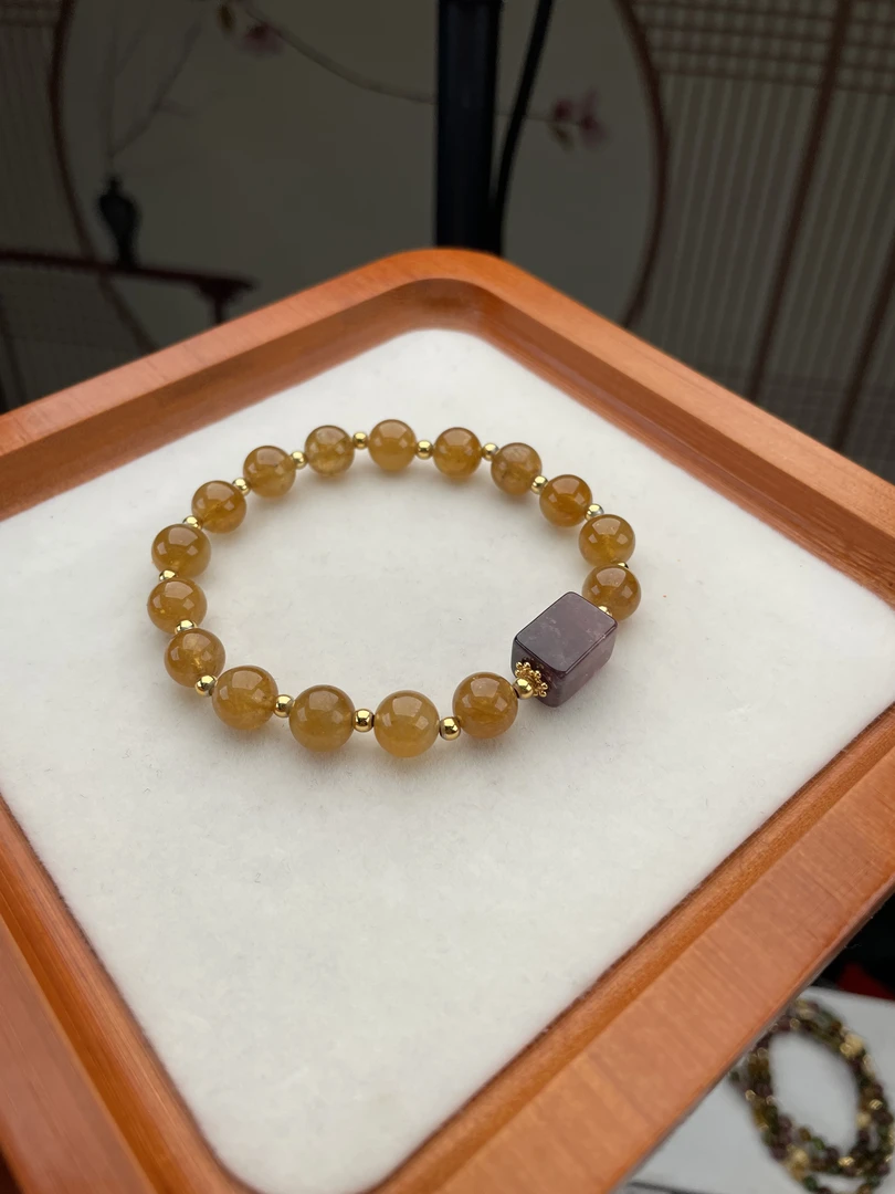 (直播同价)手链 925银 镶嵌 碧玺 手串 轻奢百搭(带证)