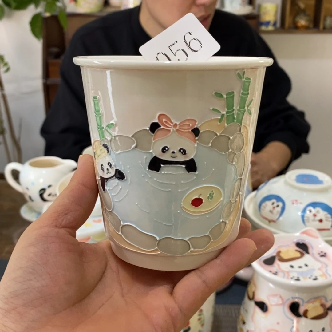 瓷片景德镇釉下彩手绘