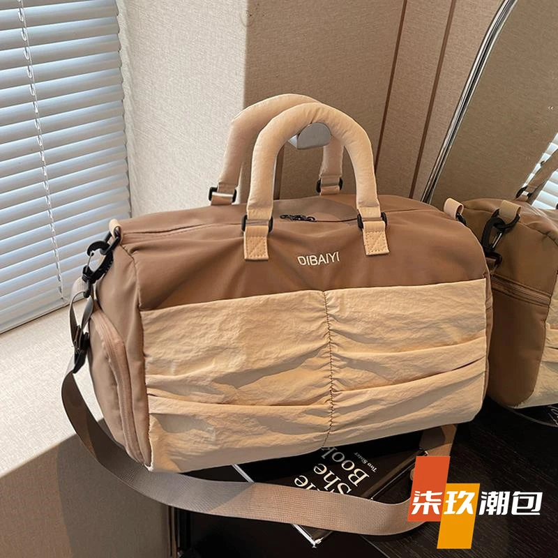 柒玖运动健身包干湿分离游泳包大容量手提短途旅行包收纳行李袋