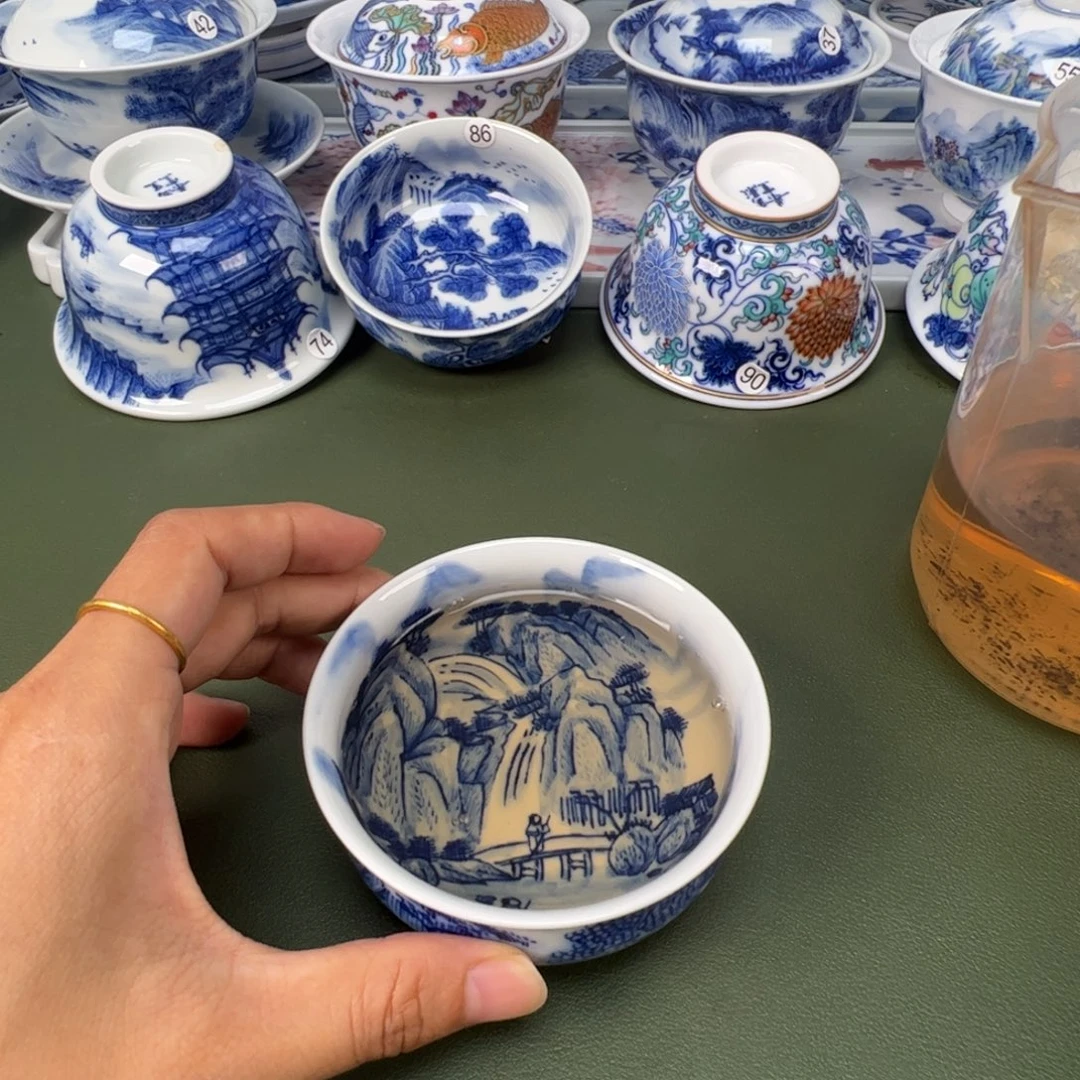 景德镇纯手工纯手绘茶具木木92