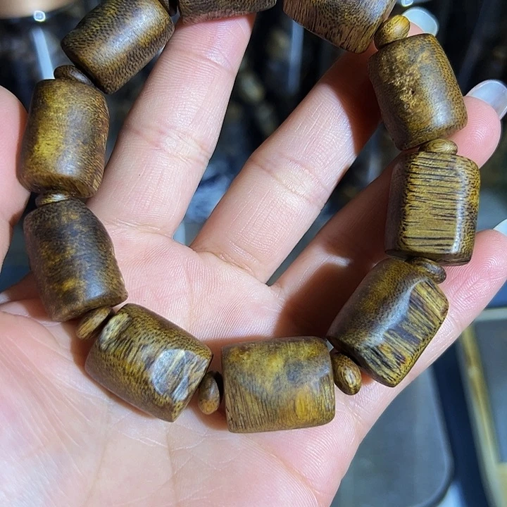 沉香沉香碎屑幸**满九九沉板头单圈白棋1.519