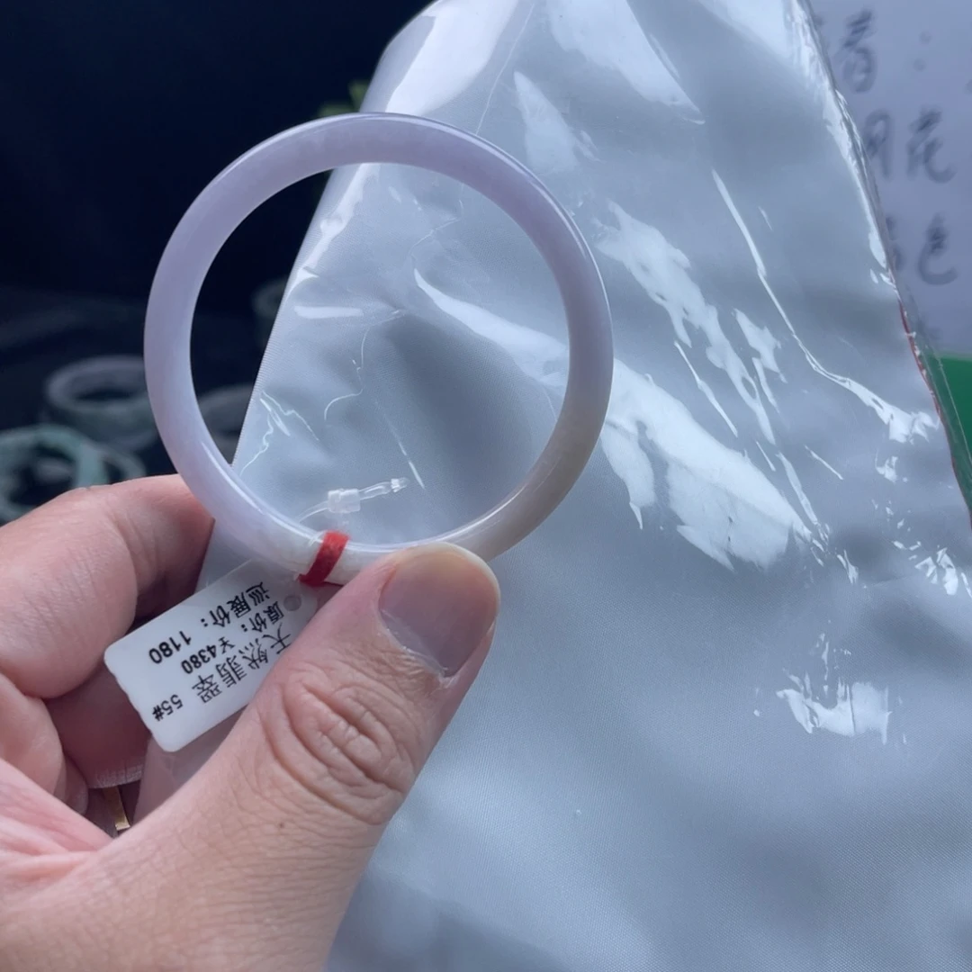 翡翠未镶嵌手镯55美人条