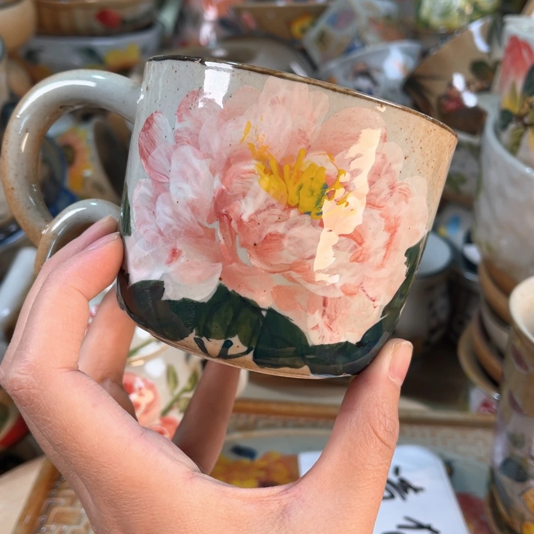 景德镇手工手绘杯