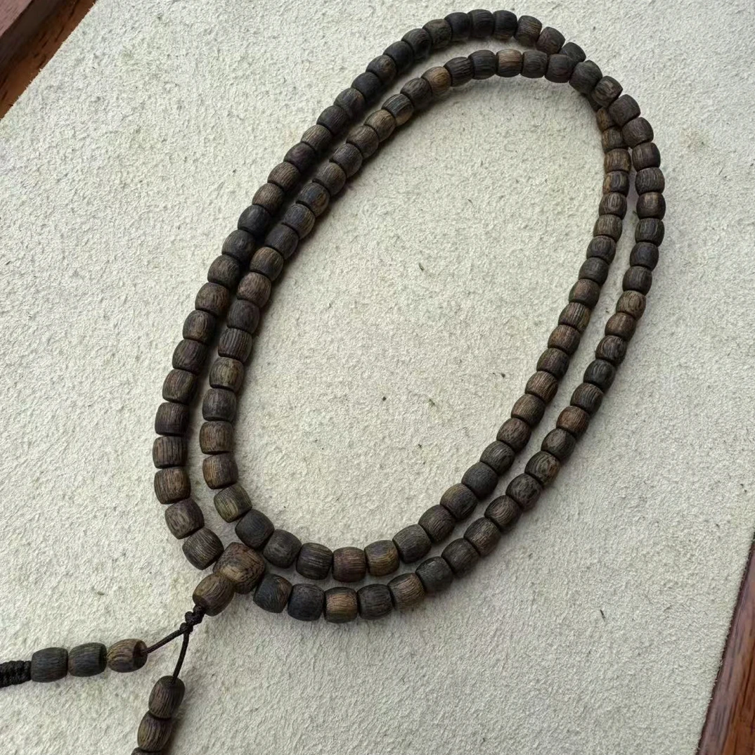 沉香棋楠沉香直纹鼓珠多圈0.6➕规格18克➕