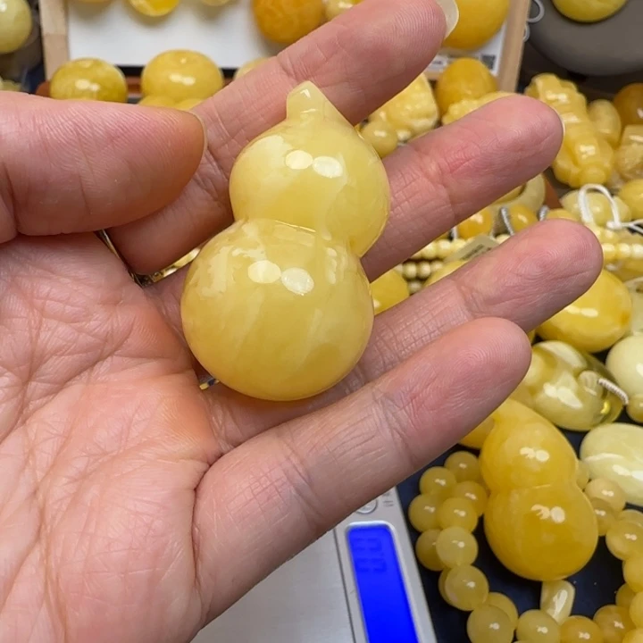 蜜蜡未镶嵌毛衣链天然蜜蜡