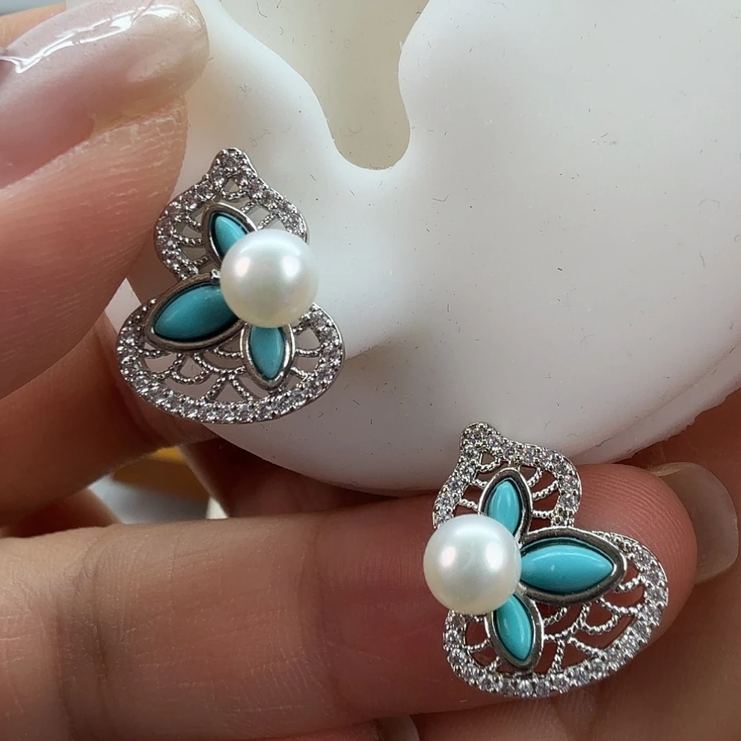 未镶嵌耳饰淡水珍珠