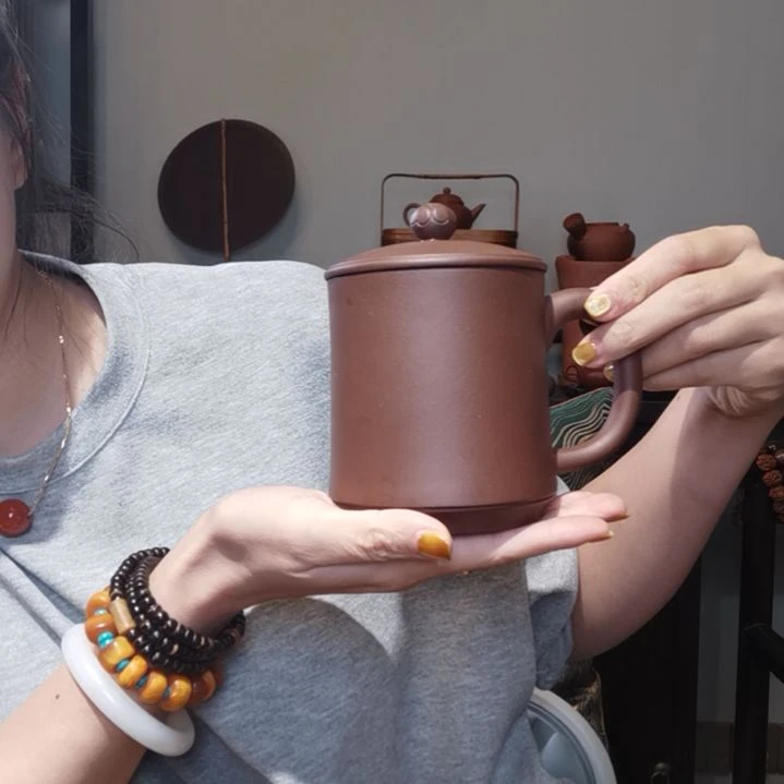 【闪购商品】紫砂茶壶啊*盖杯450毫升