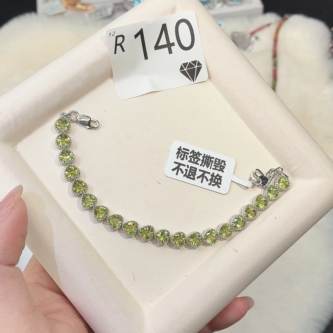 橄榄石银S925镶嵌珠宝奇石