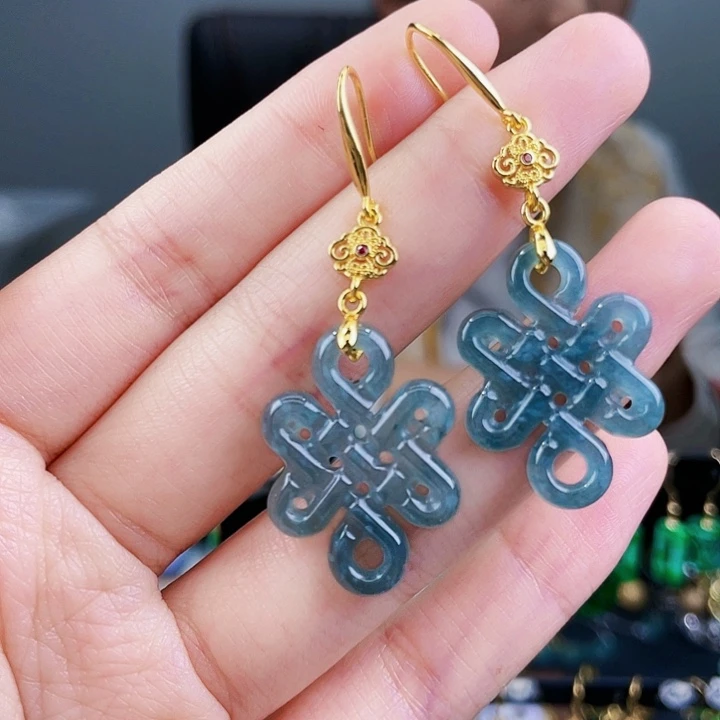 翡翠耳饰未镶嵌饰品