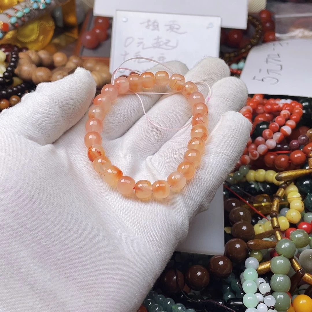 玛瑙/玉髓手链合金一***?41427