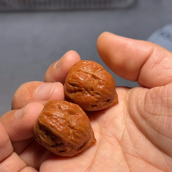 把件文玩核桃角蛙5530