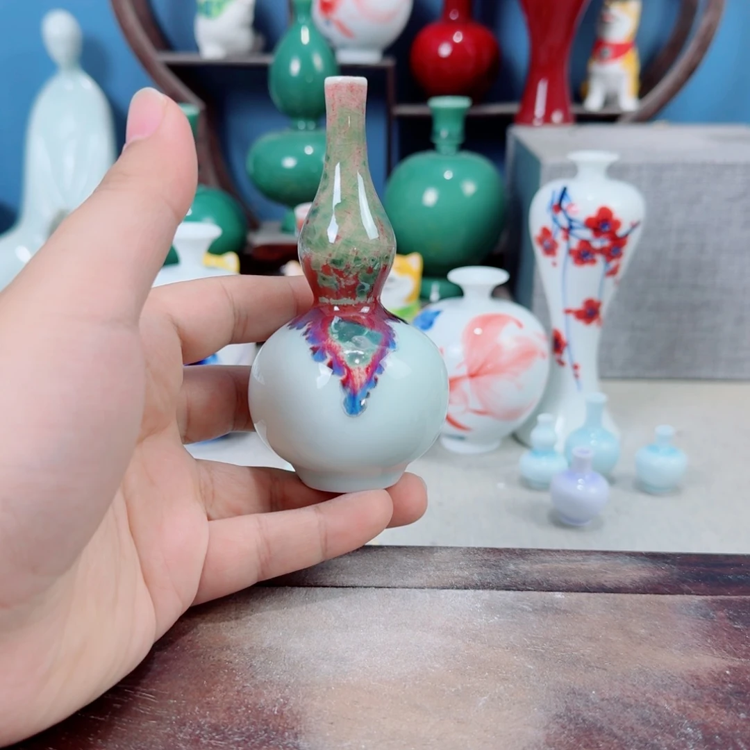 陶瓷手工小花器摆件