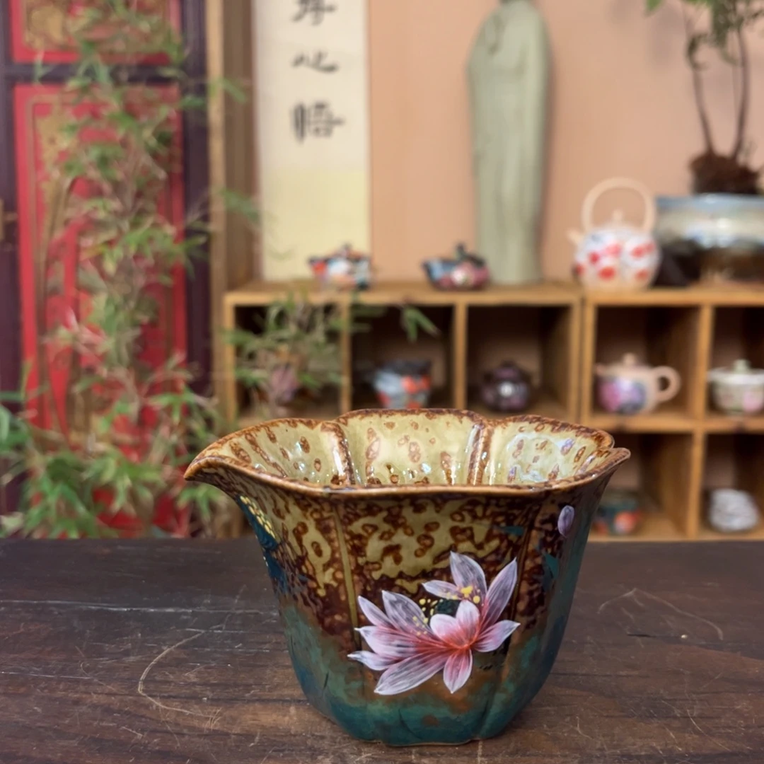 柴烧手工手绘陶瓷