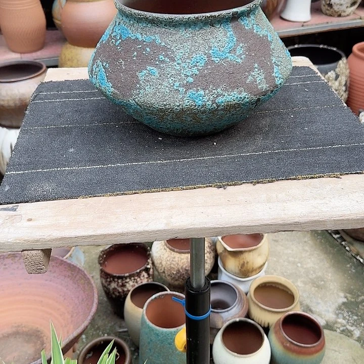 紫砂花盆高度19口径18