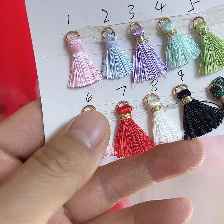 小号流苏粉蓝紫各100个