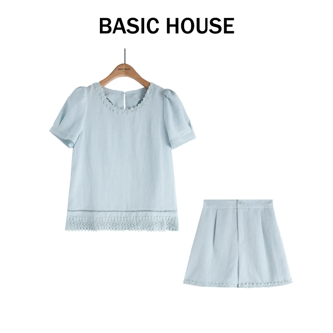 Basic House/百家好夏季新款百搭气质轻奢时尚套装B1335B5D4C2
