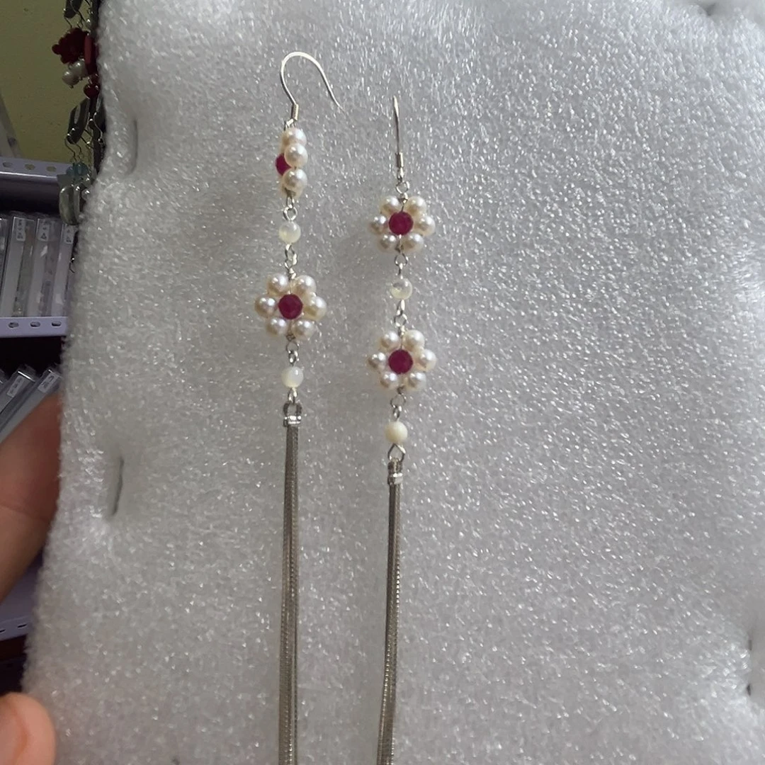 无925银博雅手作S925纯银耳饰