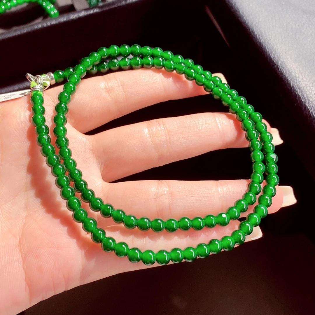 翡翠未镶嵌毛衣链