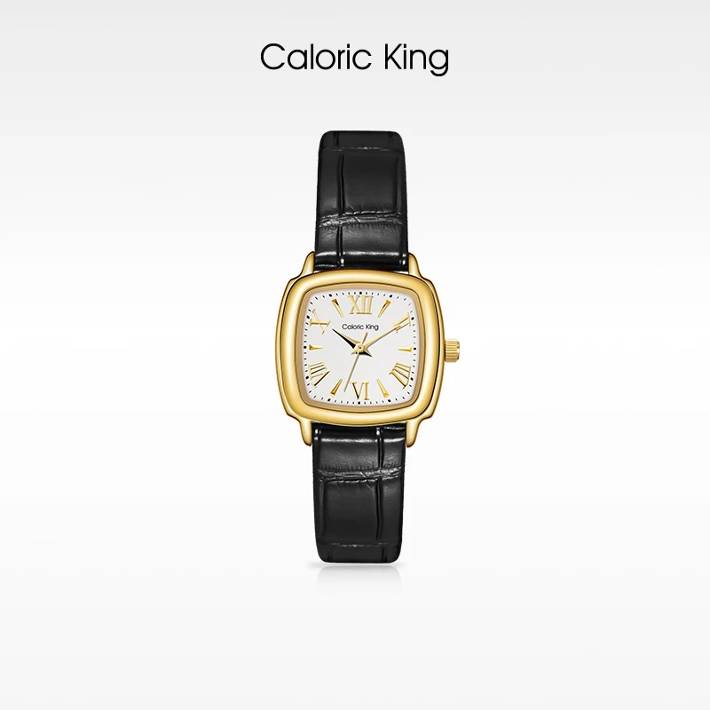 Caloric King【经典】小方盘复古百搭手表女款防水五金女孩