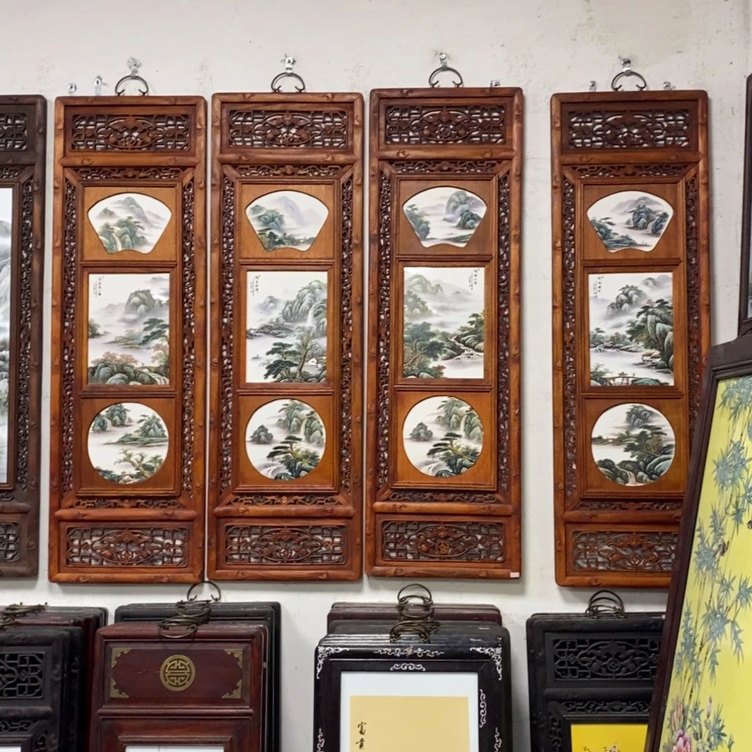 瓷片1.2*36*4景德镇瓷板画柴窑烧制