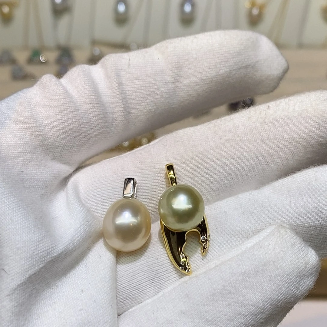 海水珍珠颈饰银S925镶嵌