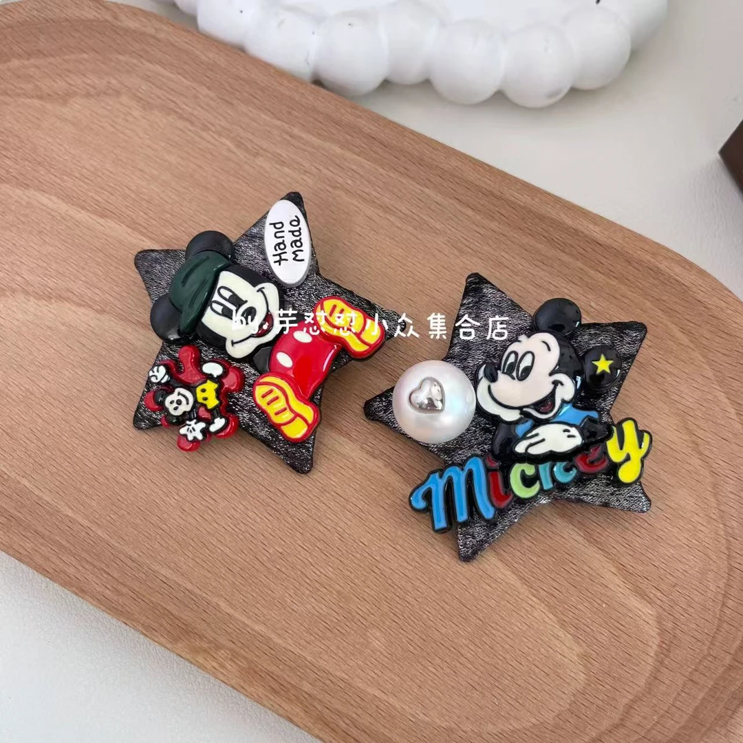 芽怼怼  05892 韩国卡通五角星压夹