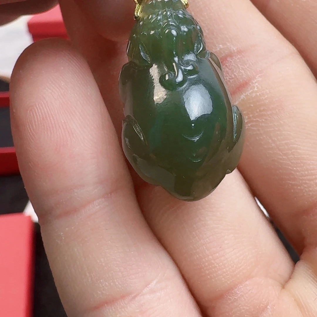 颈饰银S925镶嵌和田玉