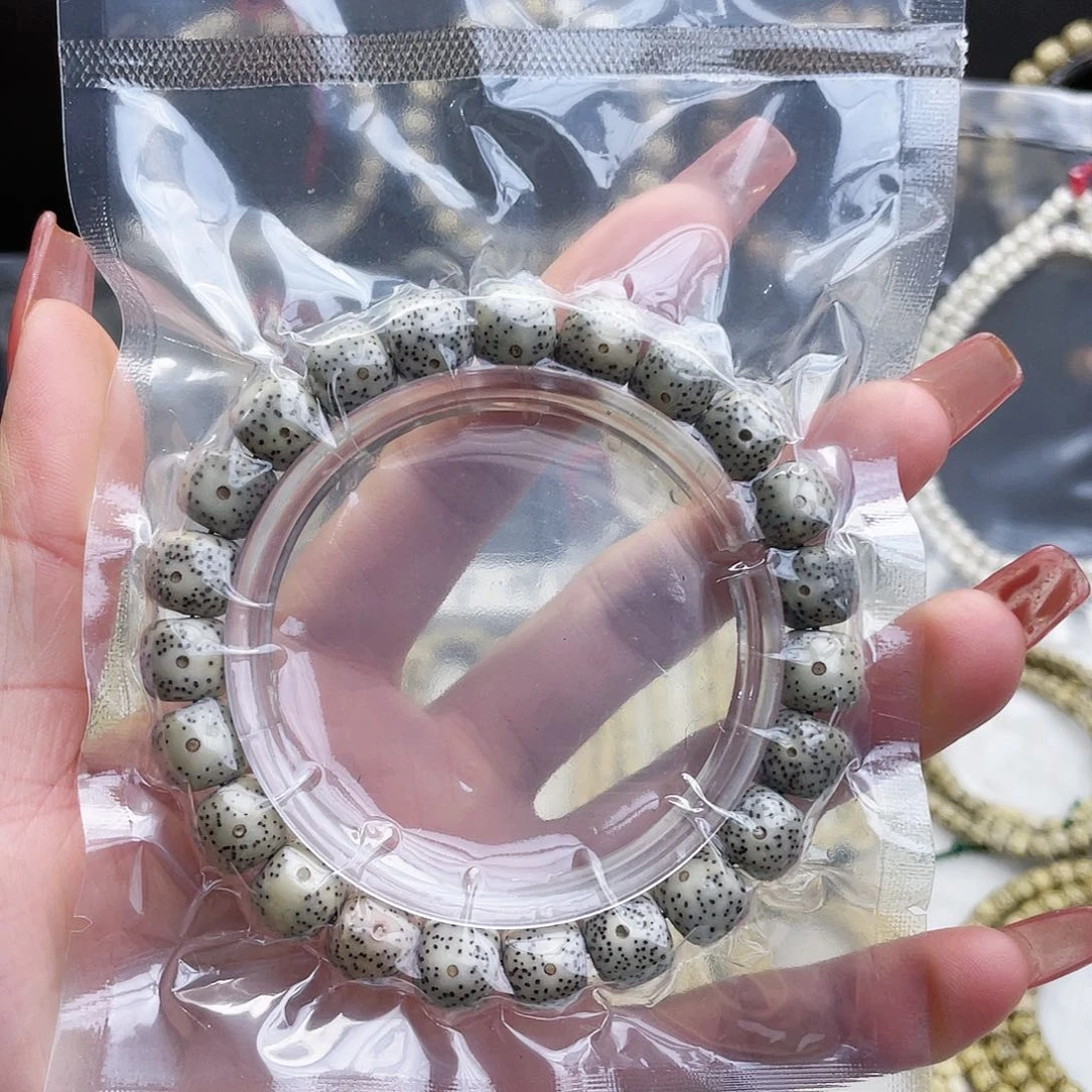 9×10单圈桶珠原生态石玉料