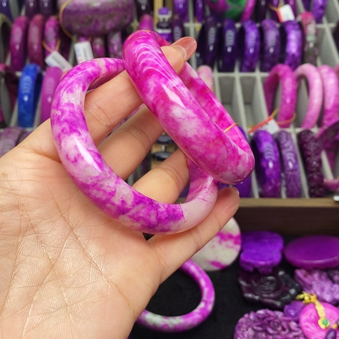 可***3珐琅非金属猪油冻玉华手镯