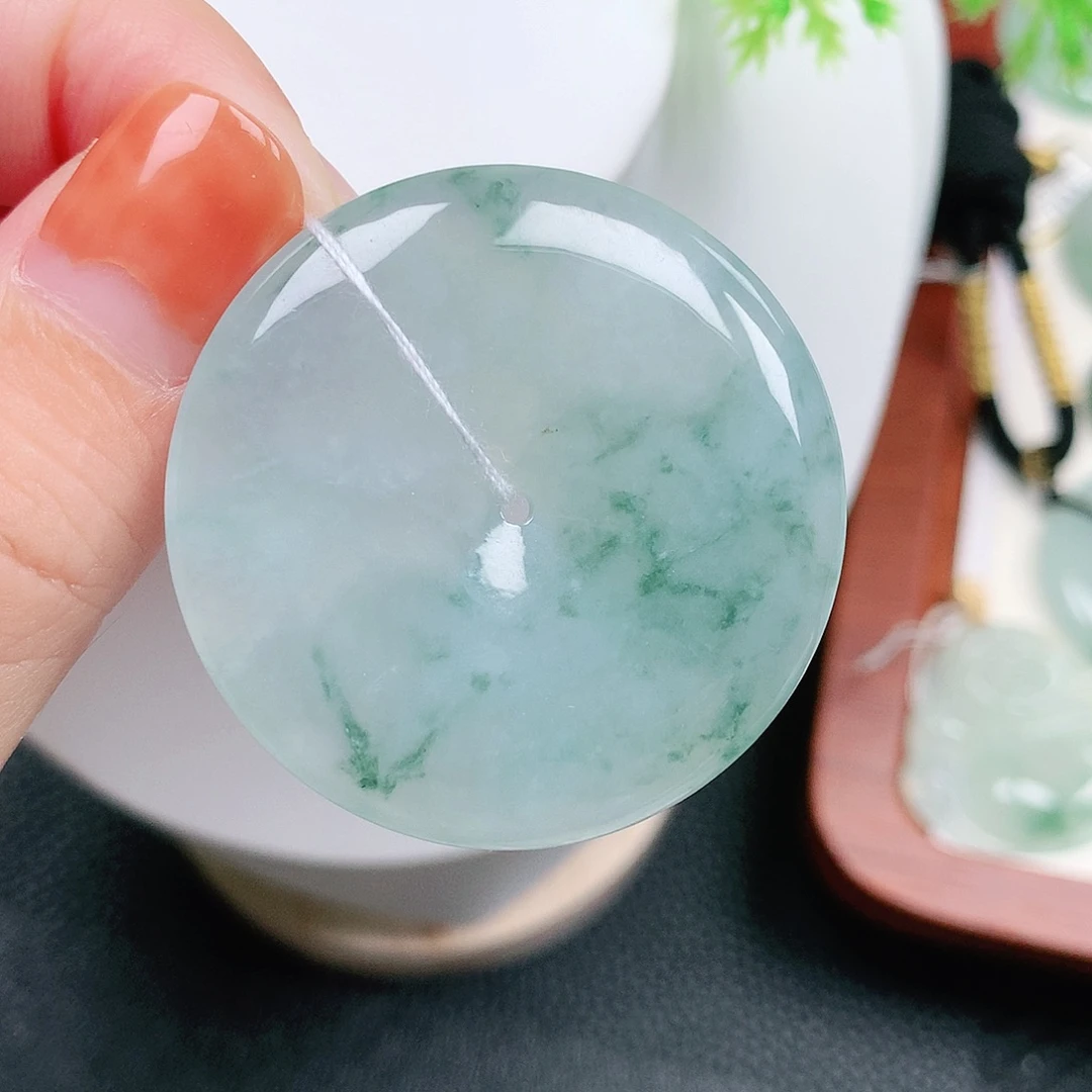 颈饰未镶嵌翡翠平安40-6