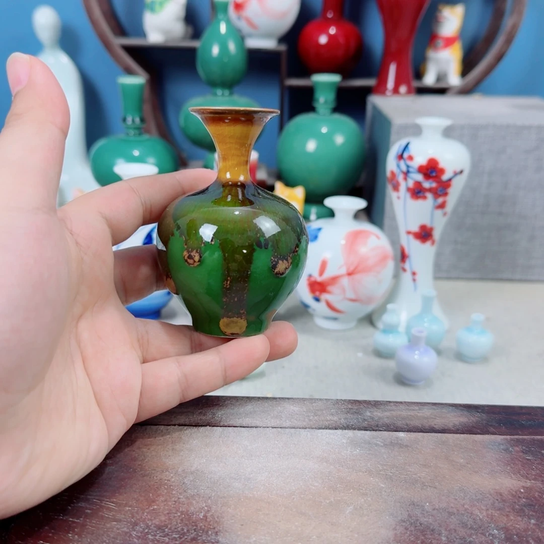 陶瓷手工小花器摆件