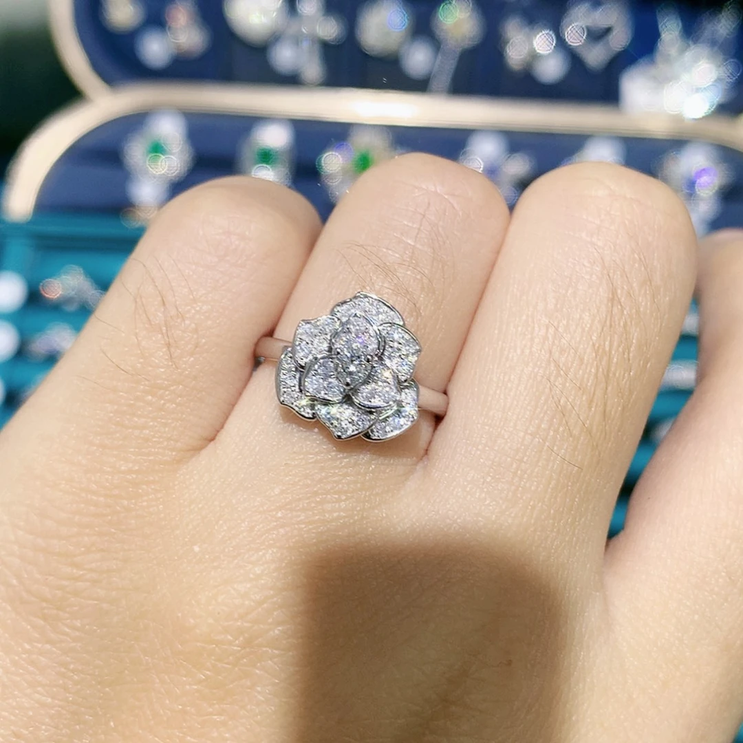 【闪购商品】铂Pt900镶嵌戒指/指环钻石