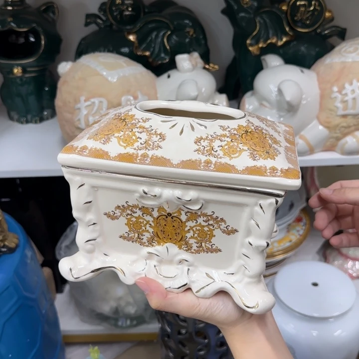 瓷片陶瓷工艺花瓶摆件