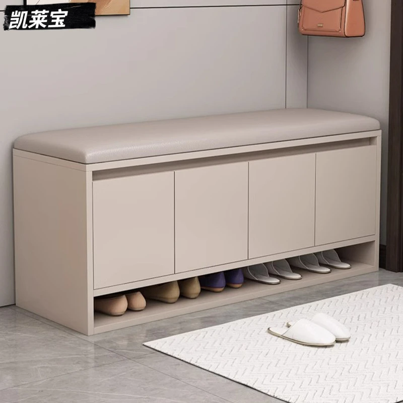 换鞋凳家用门口入户现代简约鞋凳坐凳一体式矮柜防尘收纳小型鞋柜
