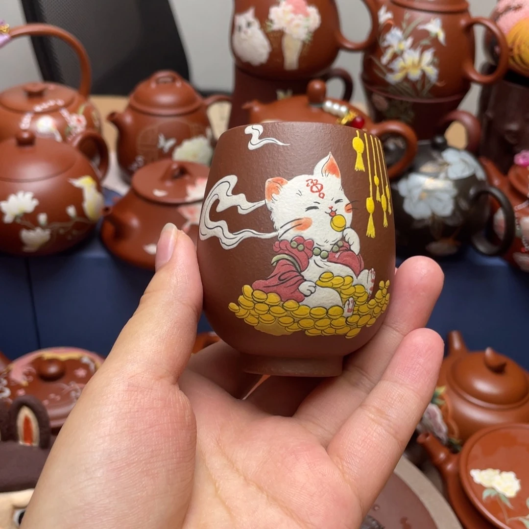 茶杯紫砂紫砂主人杯100cc