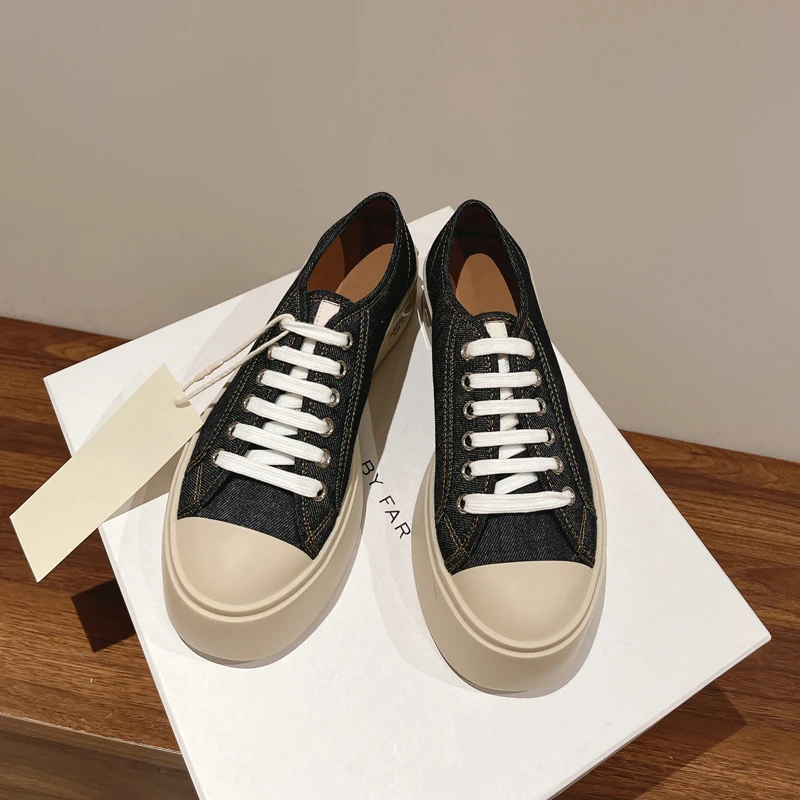 【ToTo】赵露思同款大头鞋女玛丽珍鞋女松糕厚底系带丑萌单鞋