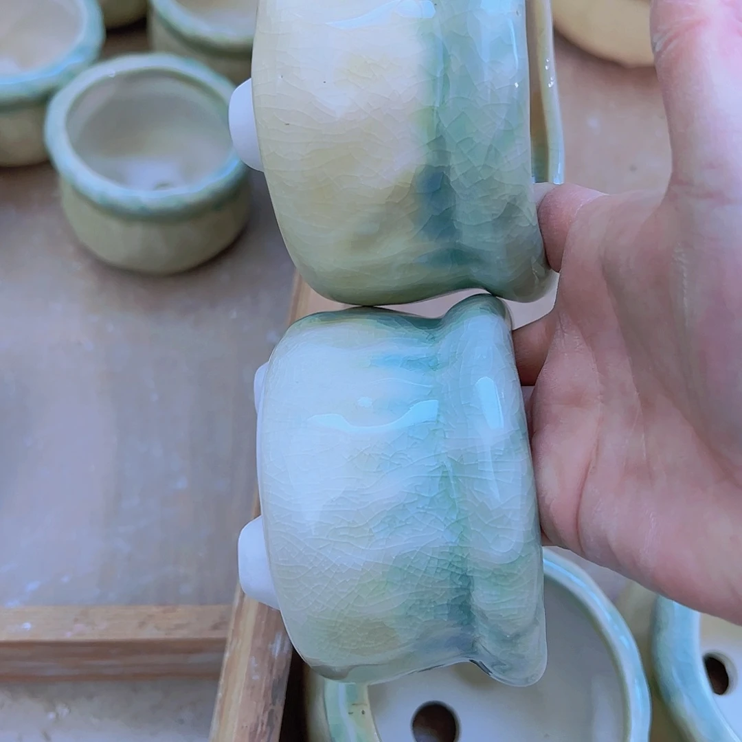 红陶陶瓷花盆单场满12包邮