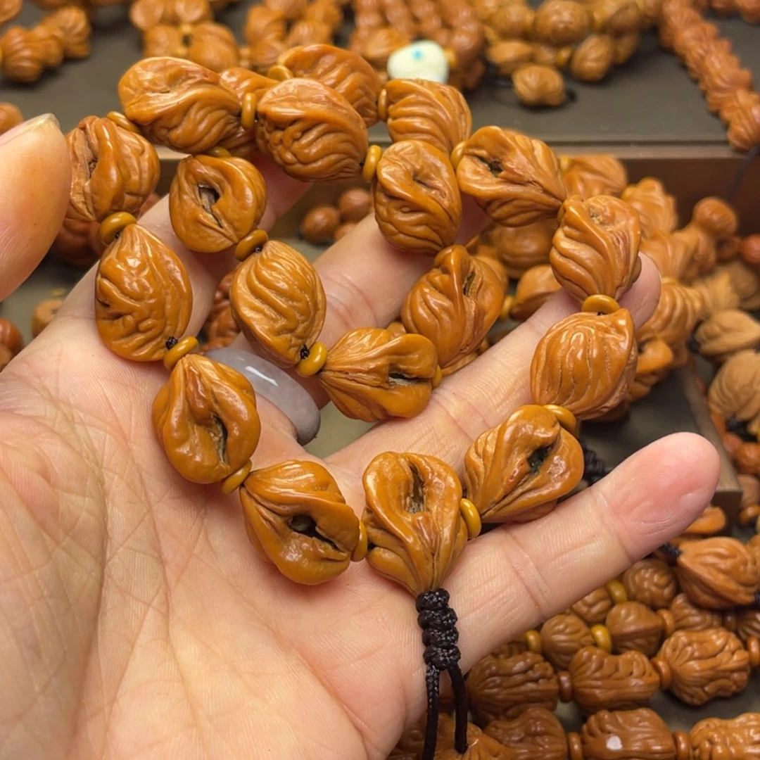 昆***备桃核手串龙纹桃核13