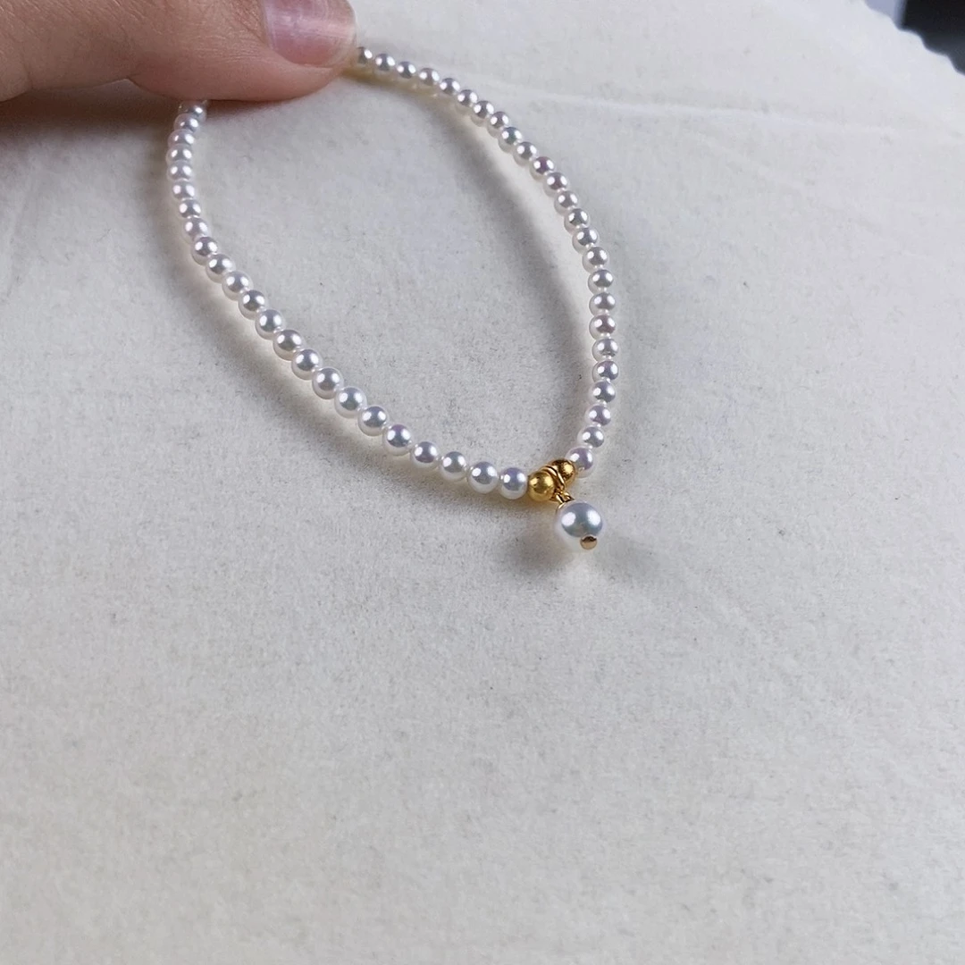 淡水珍珠手绳银S925镶嵌