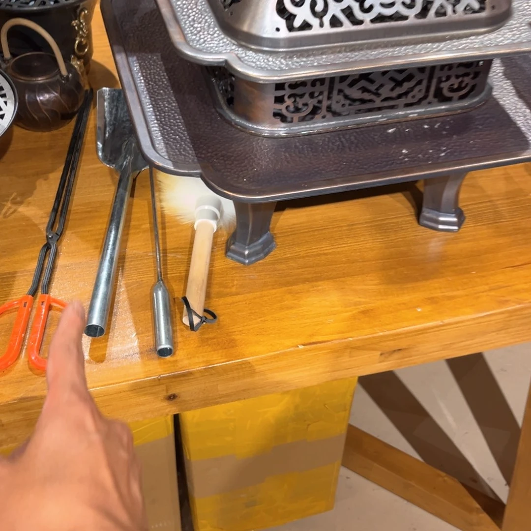 一*云长乐宫观火炉手工锻打工艺