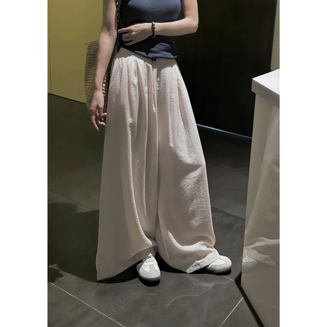 【谢不肉】松紧腰休闲亚麻裤薄款夏季休闲时尚长裤3036