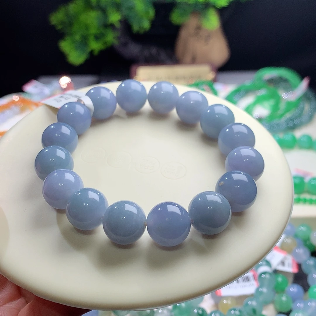 翡翠未镶嵌手串卡13mm