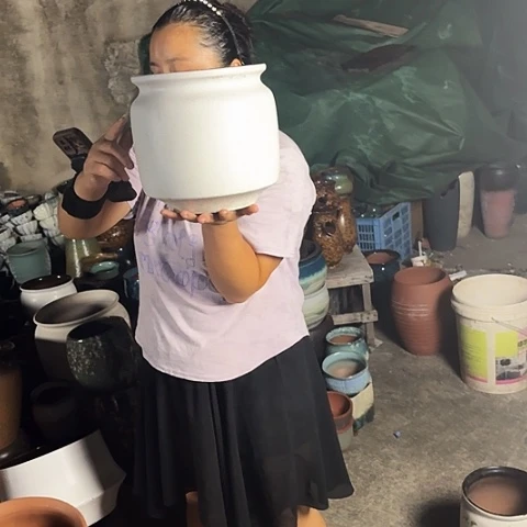 口21高22瑕疵一个盆子。