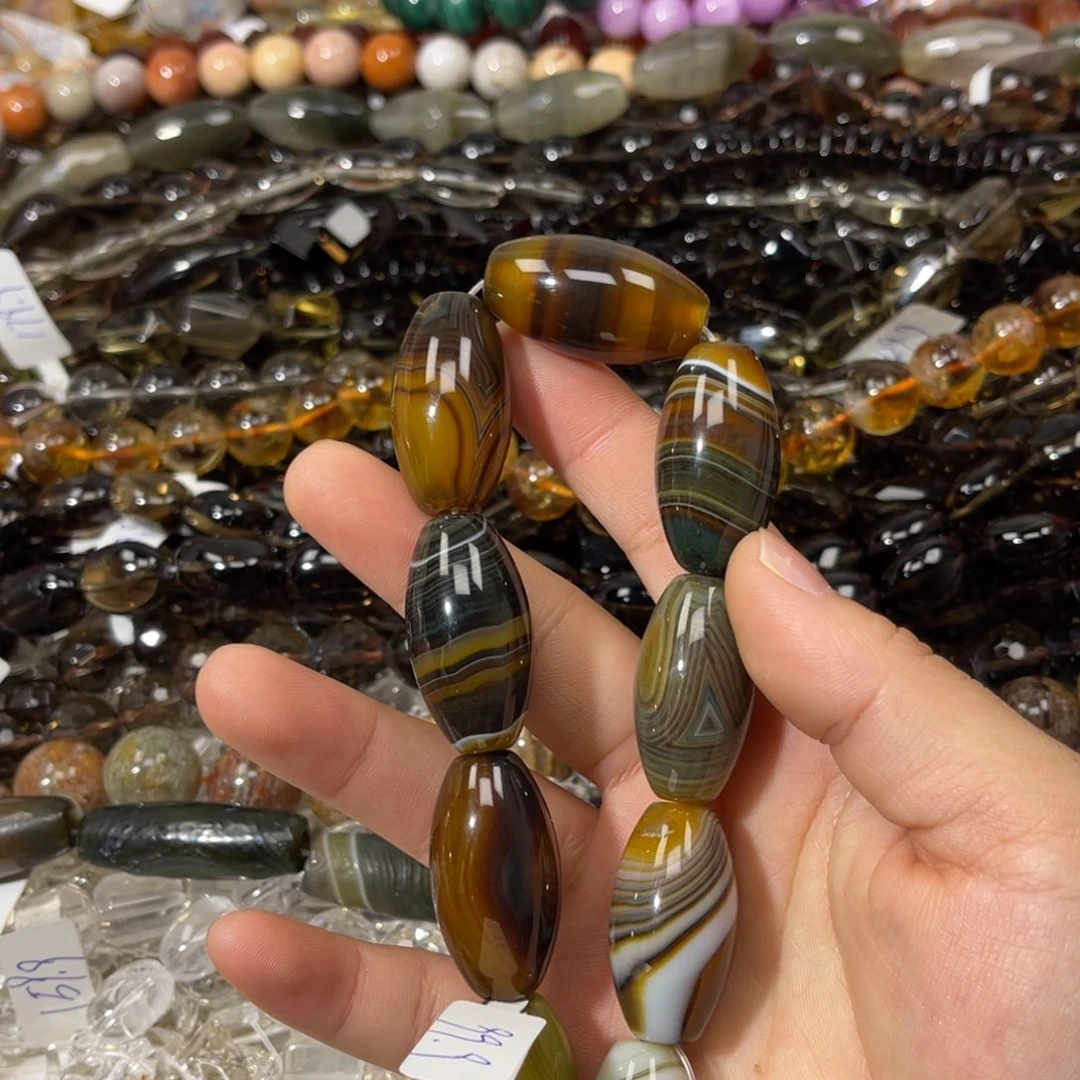 玛瑙/玉髓散珠老玛瑙蛋