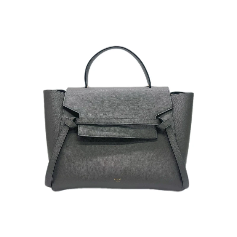 99新 Celine/思琳 BELT 鲶鱼包mini 灰色/黑色