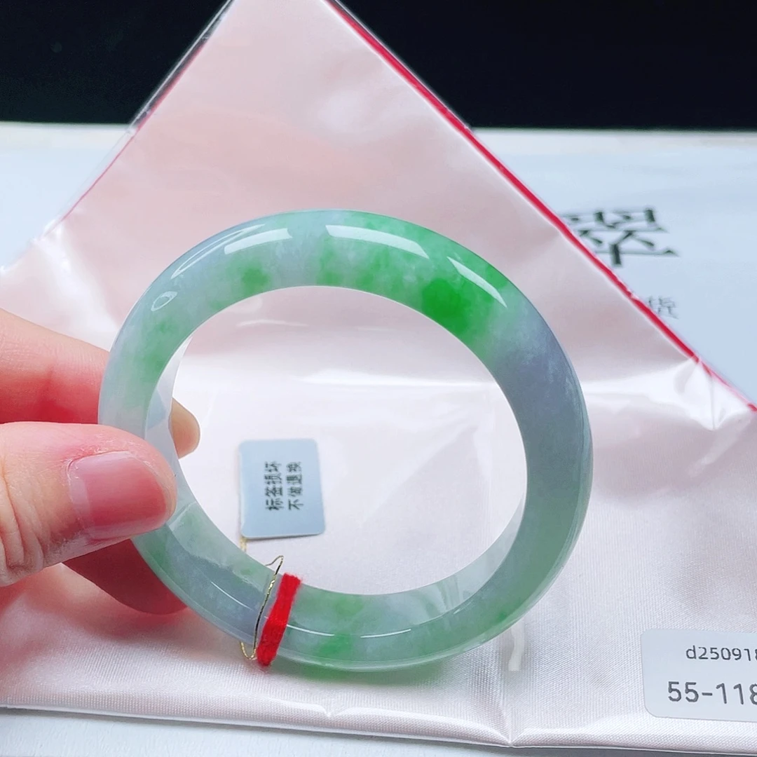 翡翠未镶嵌手镯55圈口